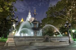 historic sites in NYC city hall park