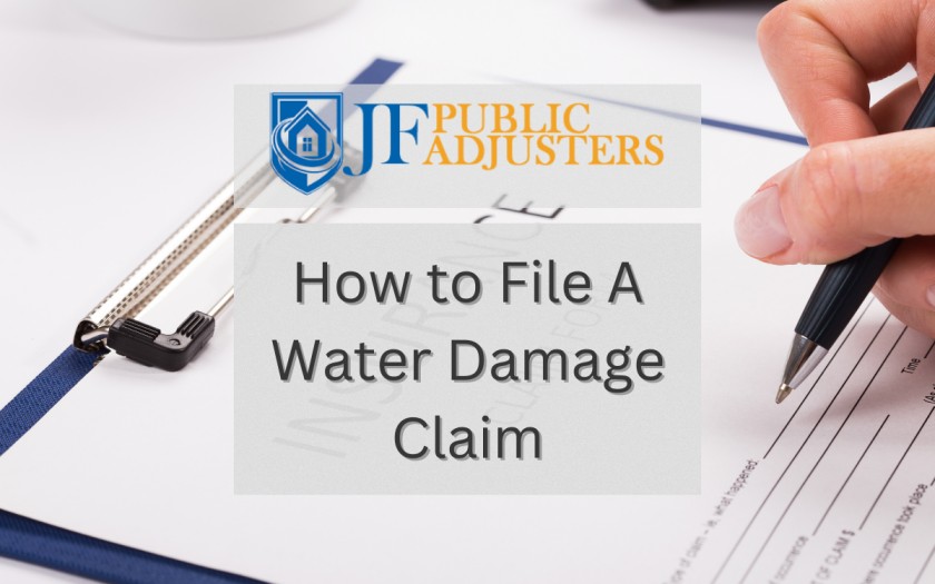 How to File A Water Damage Claim