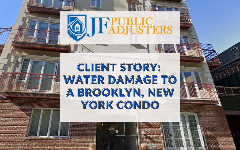 water damage to a brooklyn new york condo