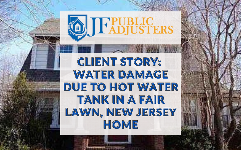 Client story - water damage due to hot water tank in a fair lawn new jersey home